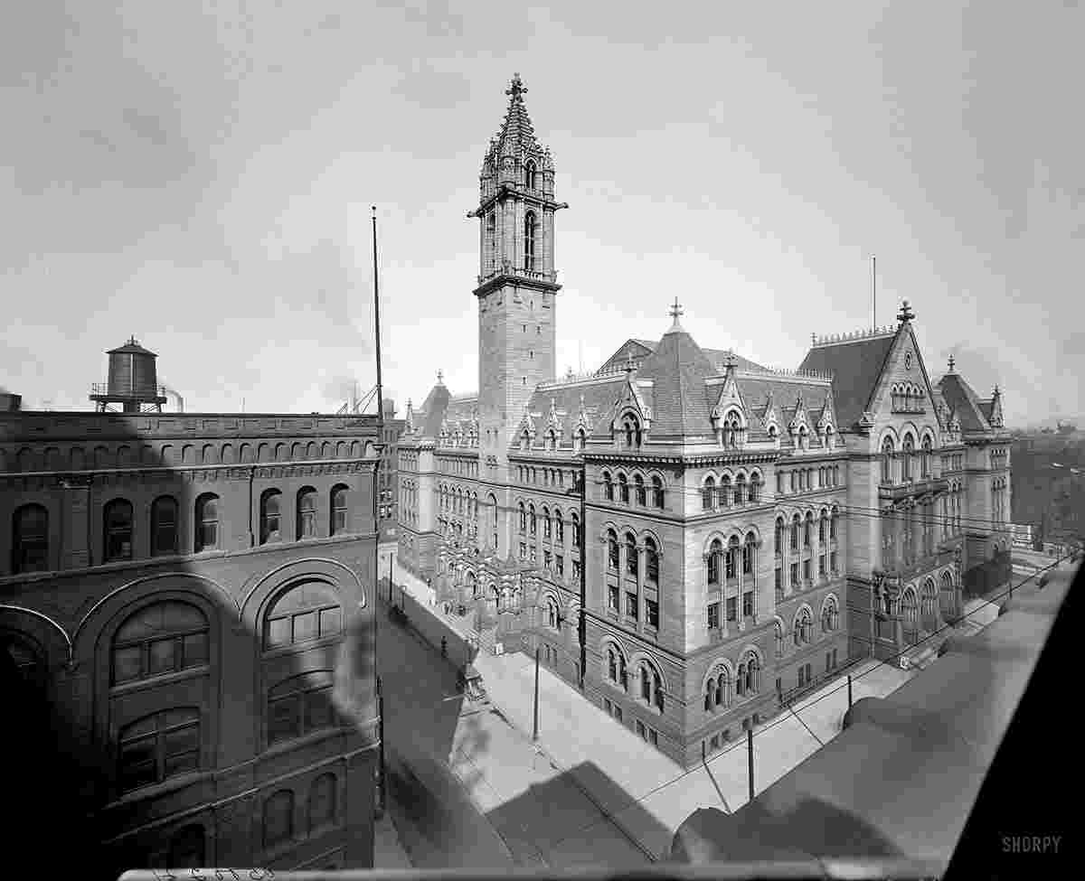 Buffalo. Post Office, Ellicott Street, circa 1910