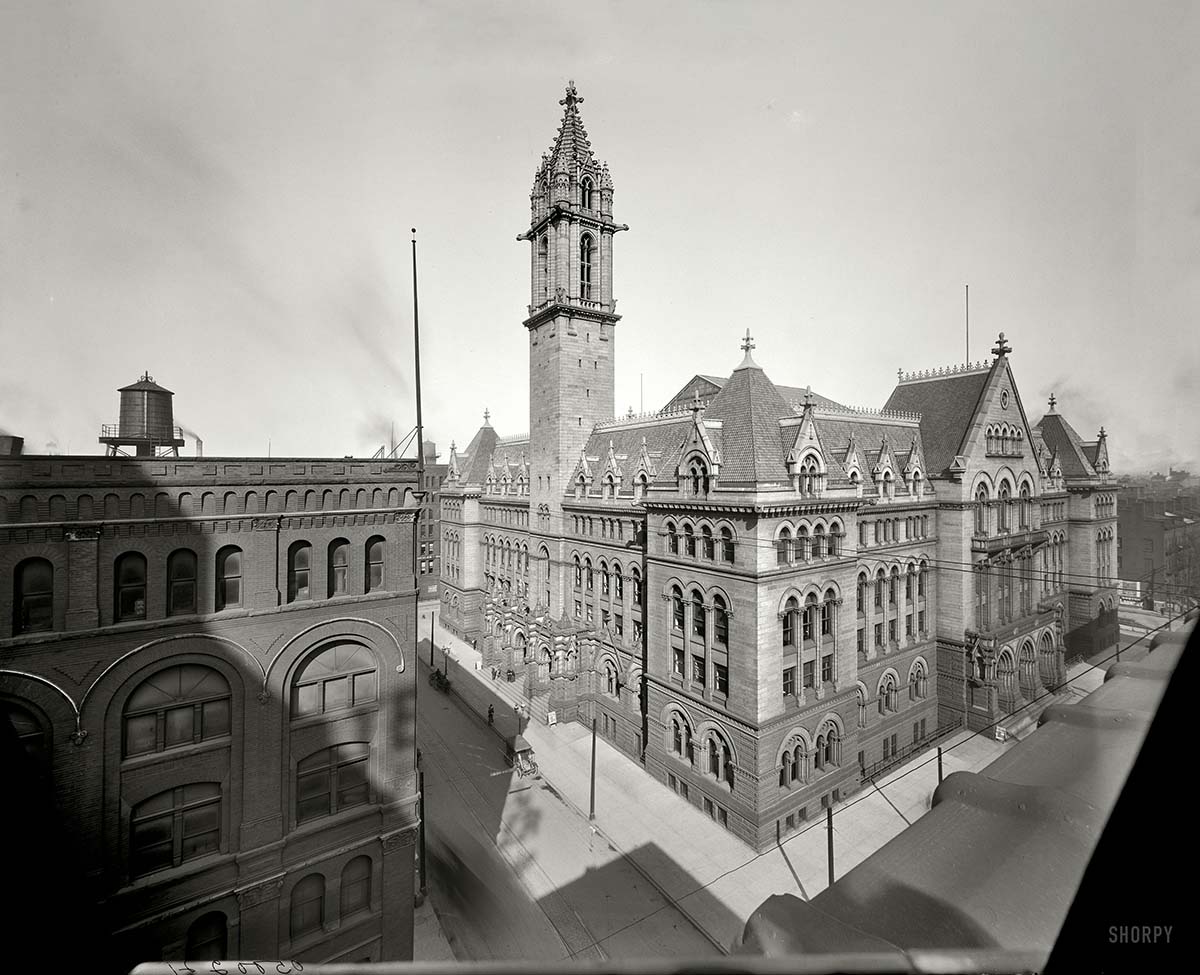 Buffalo. Post Office, Ellicott Street, circa 1910