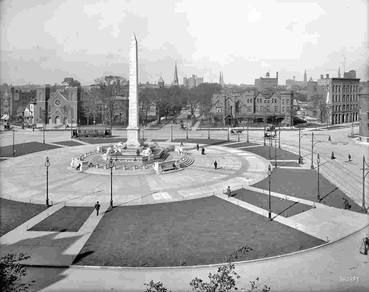 Buffalo. William McKinley Monument, Niagara Square, circa 1908