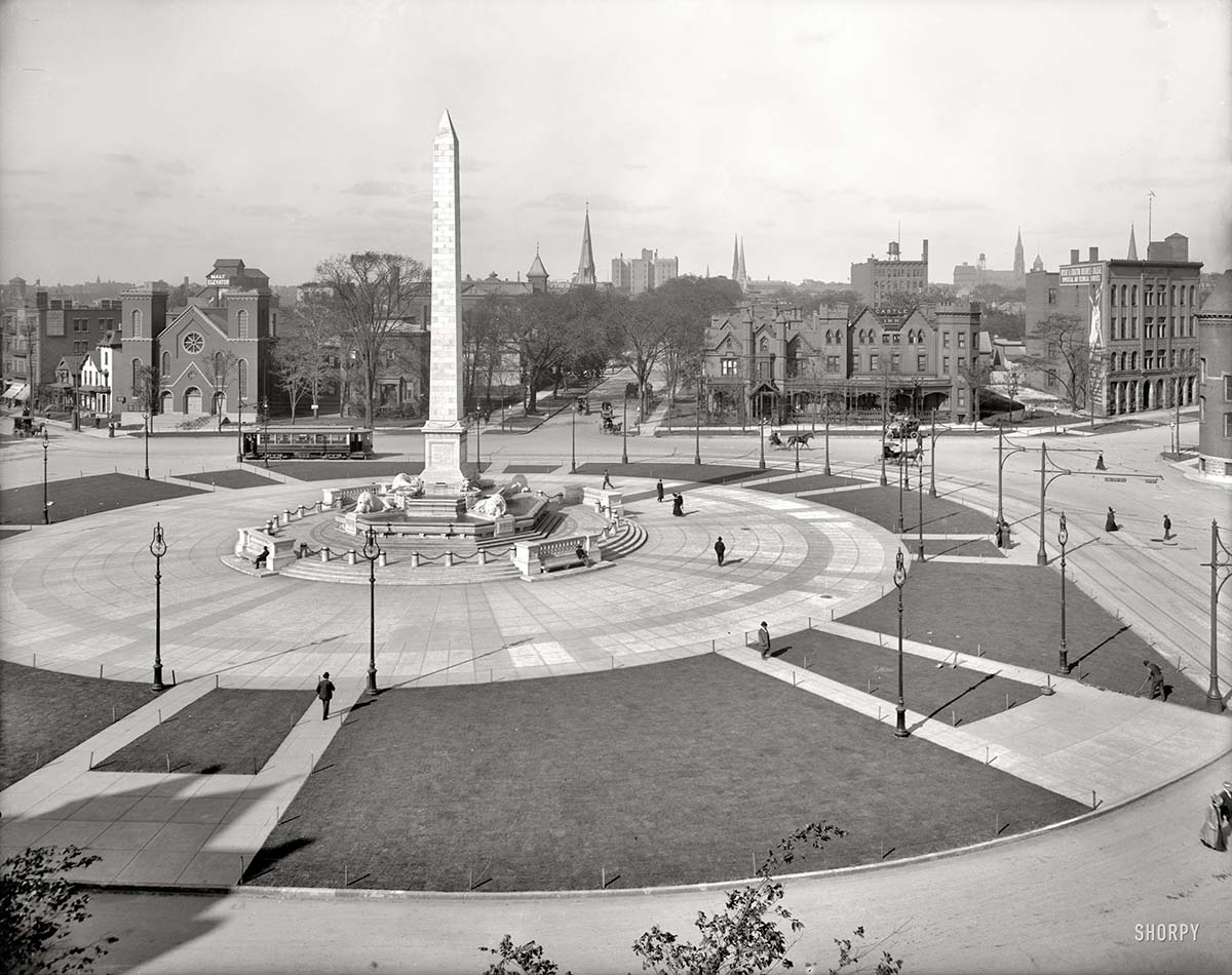 Buffalo. William McKinley Monument, Niagara Square, circa 1908