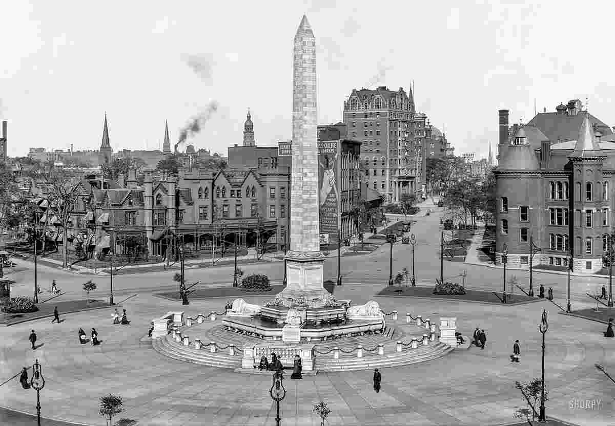 Buffalo. William McKinley monument, Niagara Square, circa 1911