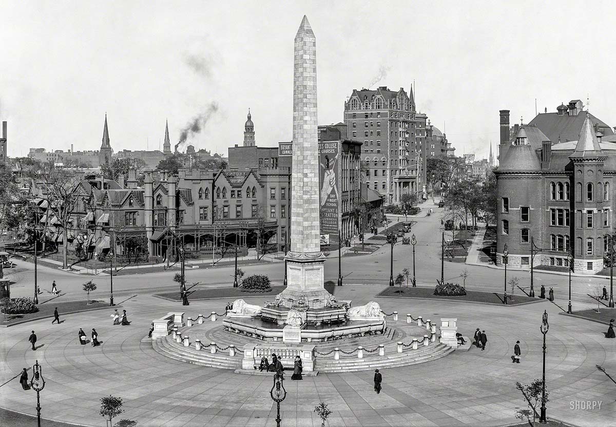 Buffalo. William McKinley monument, Niagara Square, circa 1911