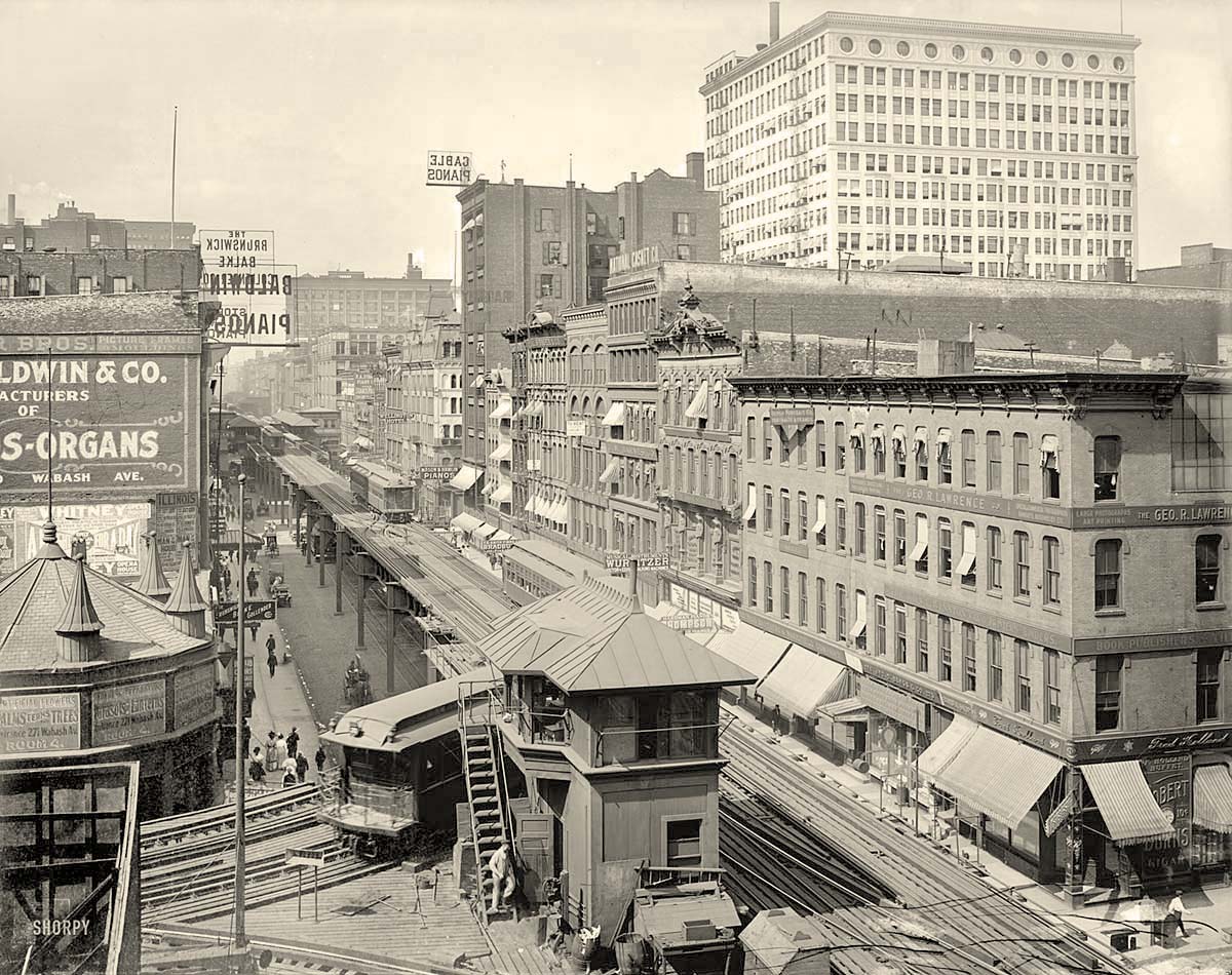 Chicago. Wabash Avenue, 1907