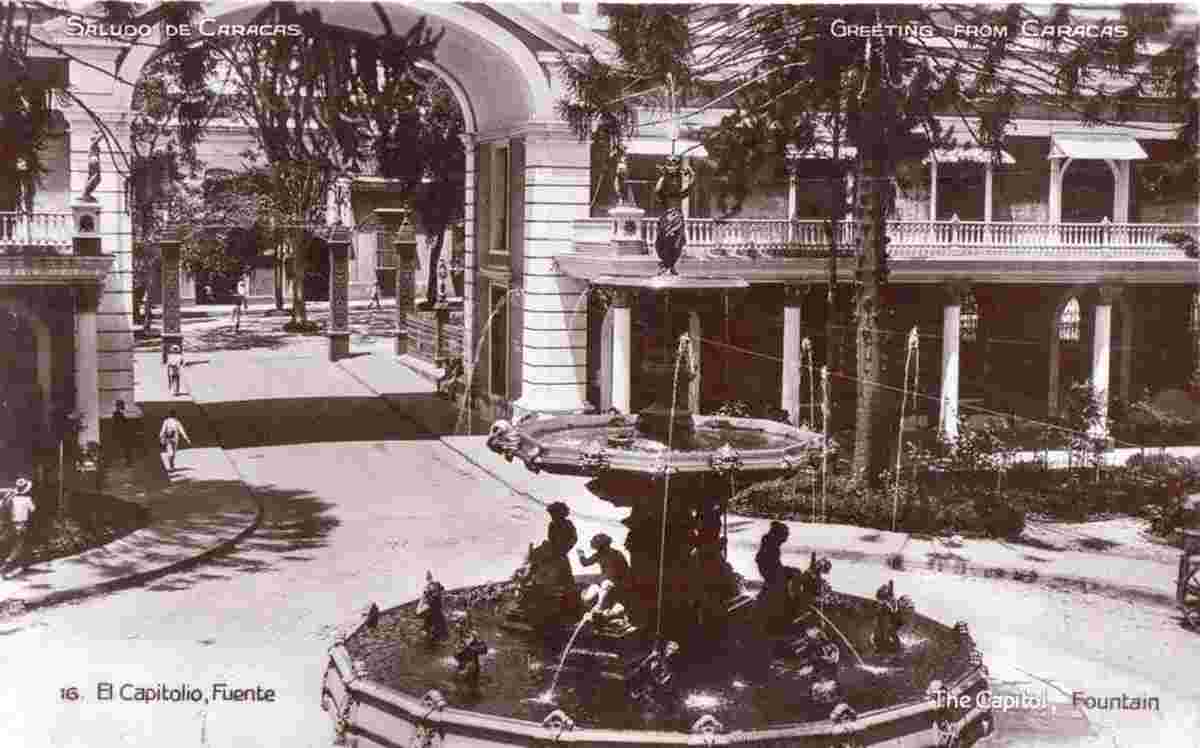 Caracas. Entrada al del Capitole, Fuente