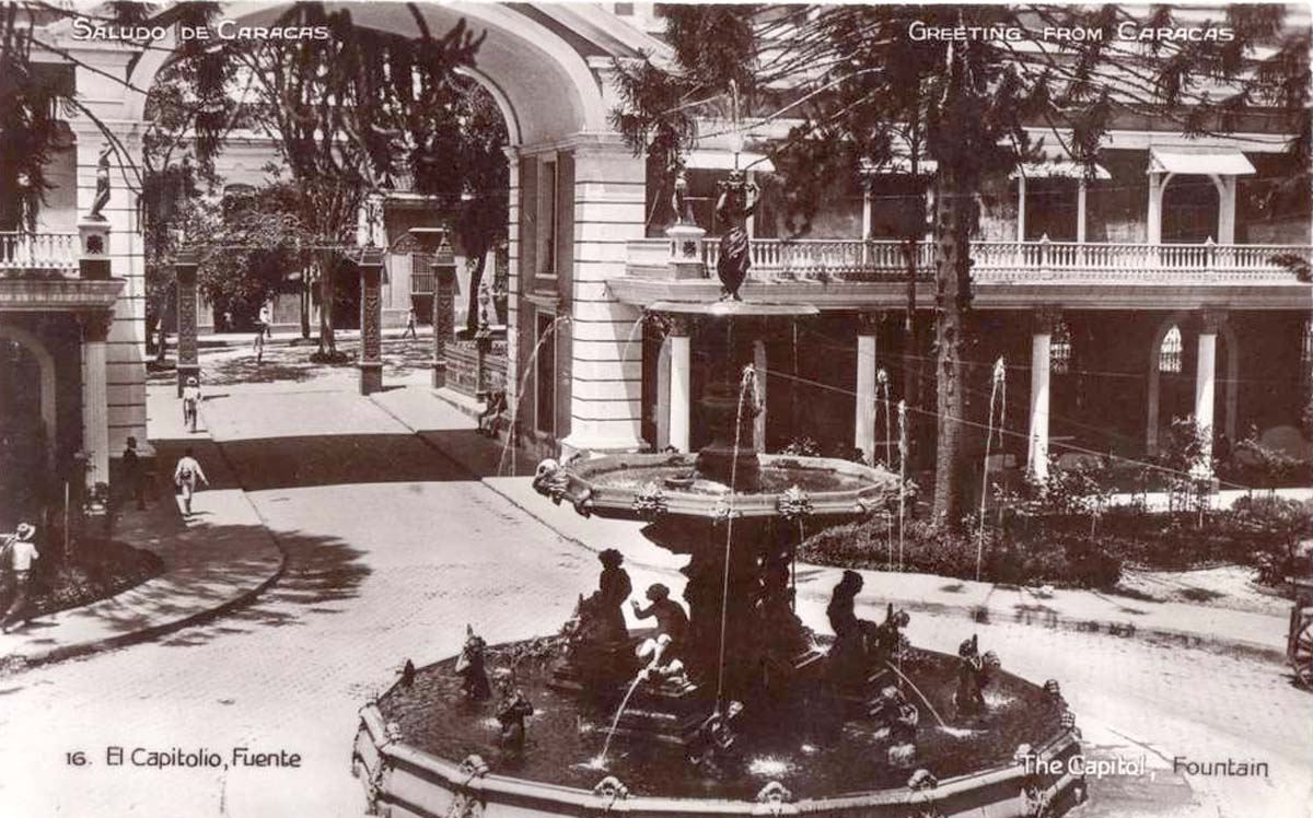 Caracas. Entrada al del Capitole, Fuente