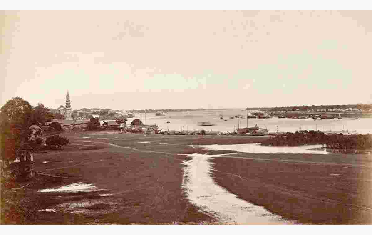 Dhaka. View to town, 1880s