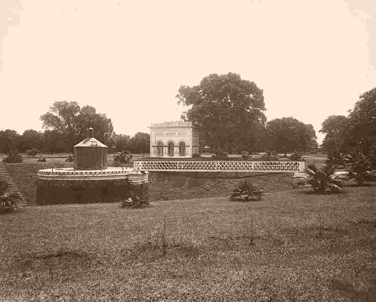 Dhaka. Water-tower in the Shahbagh Gardens, 1904