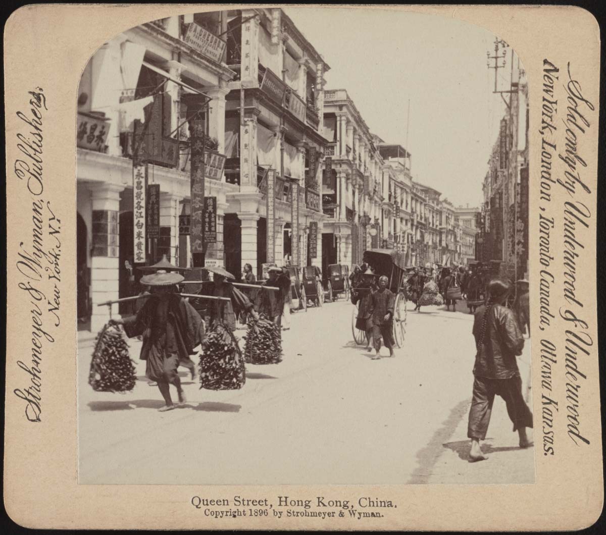Hong Kong. Queen Street, circa 1890