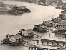 Tbilisi. View from the Metekhi plateau during the flood of 1893
