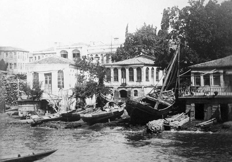 Istanbul. Beshiktash, embankment, 1870