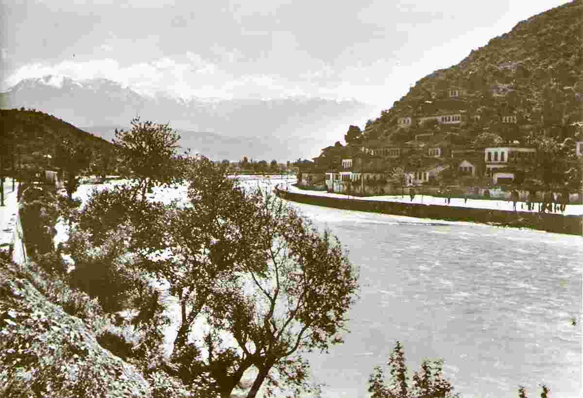 Berat. Panorama of the city