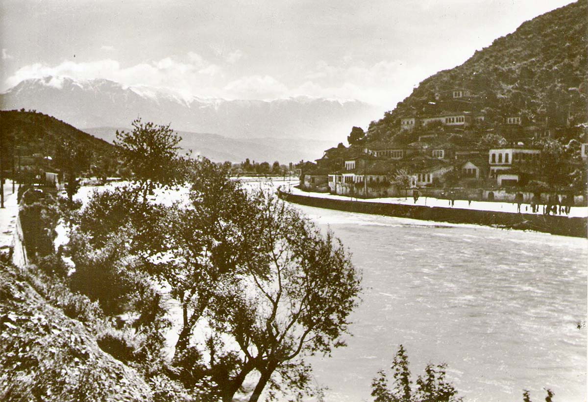 Berat. Panorama of the city