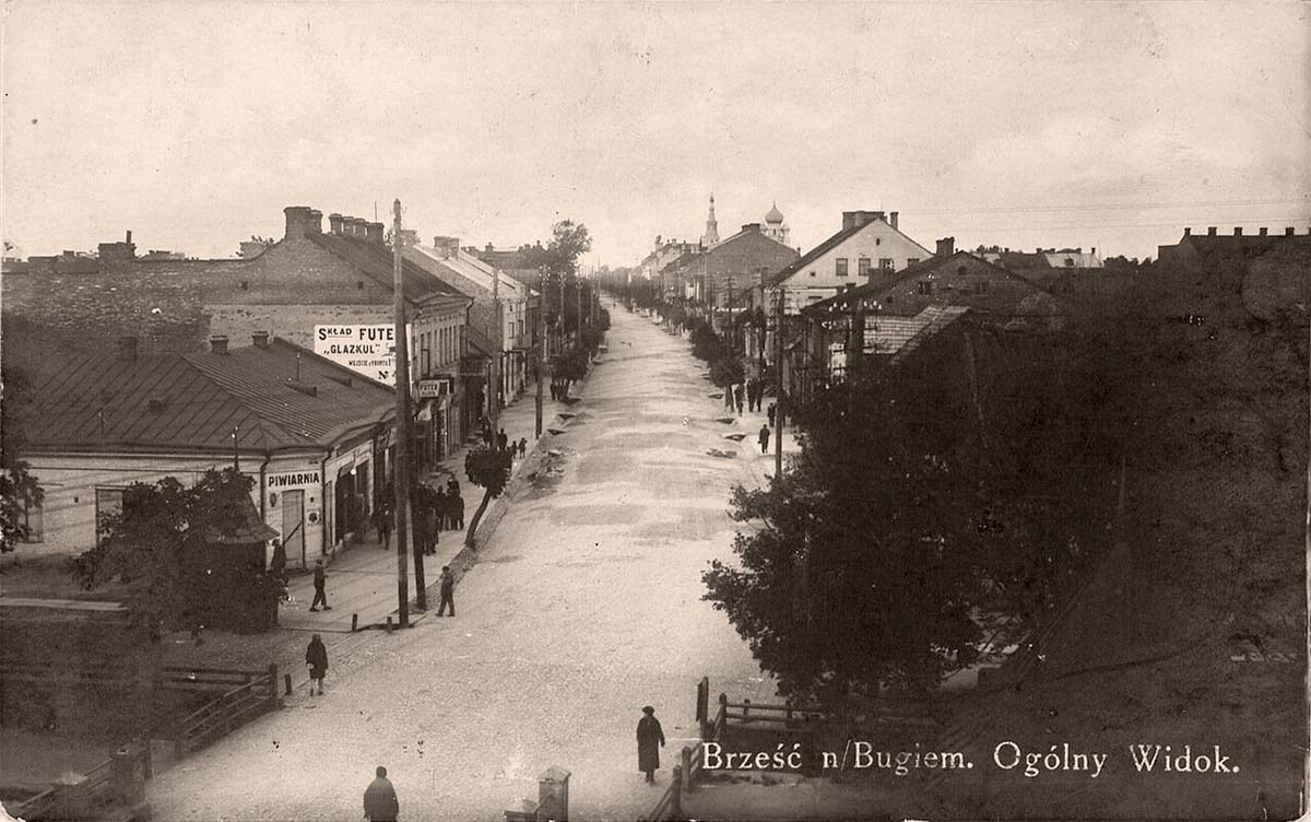 Brest. Panorama of the city street