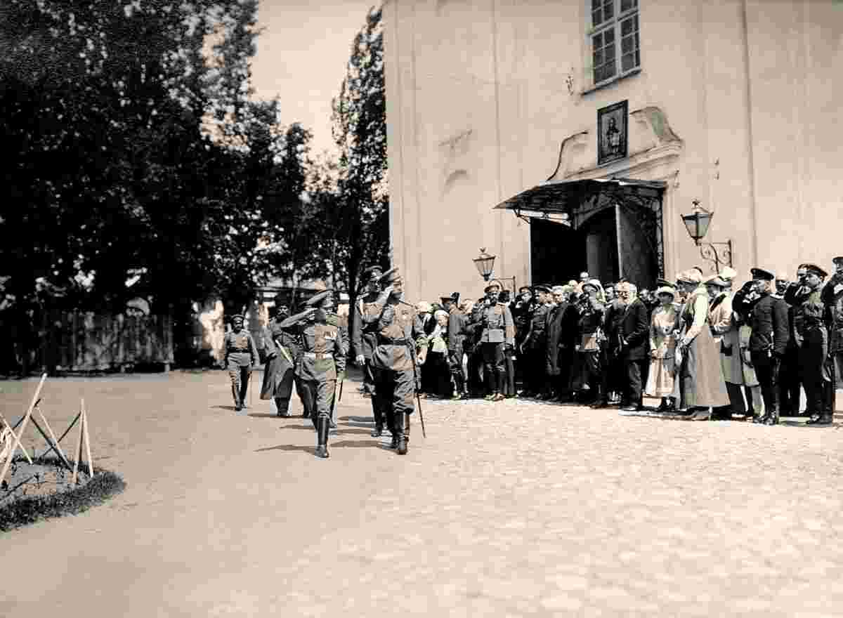 Mogilev. Tsar Nicholas II and Tsarevich Alexey