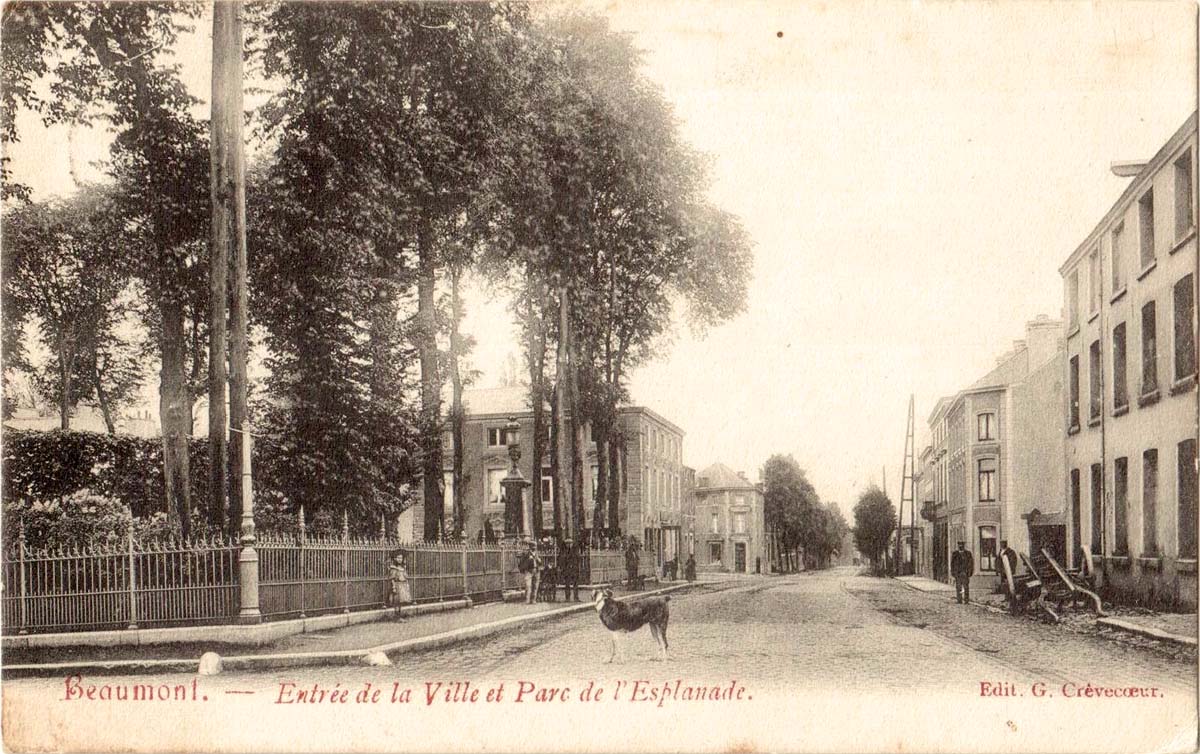 Beaumont. Entrée de la Ville et Parc de l'Esplanade