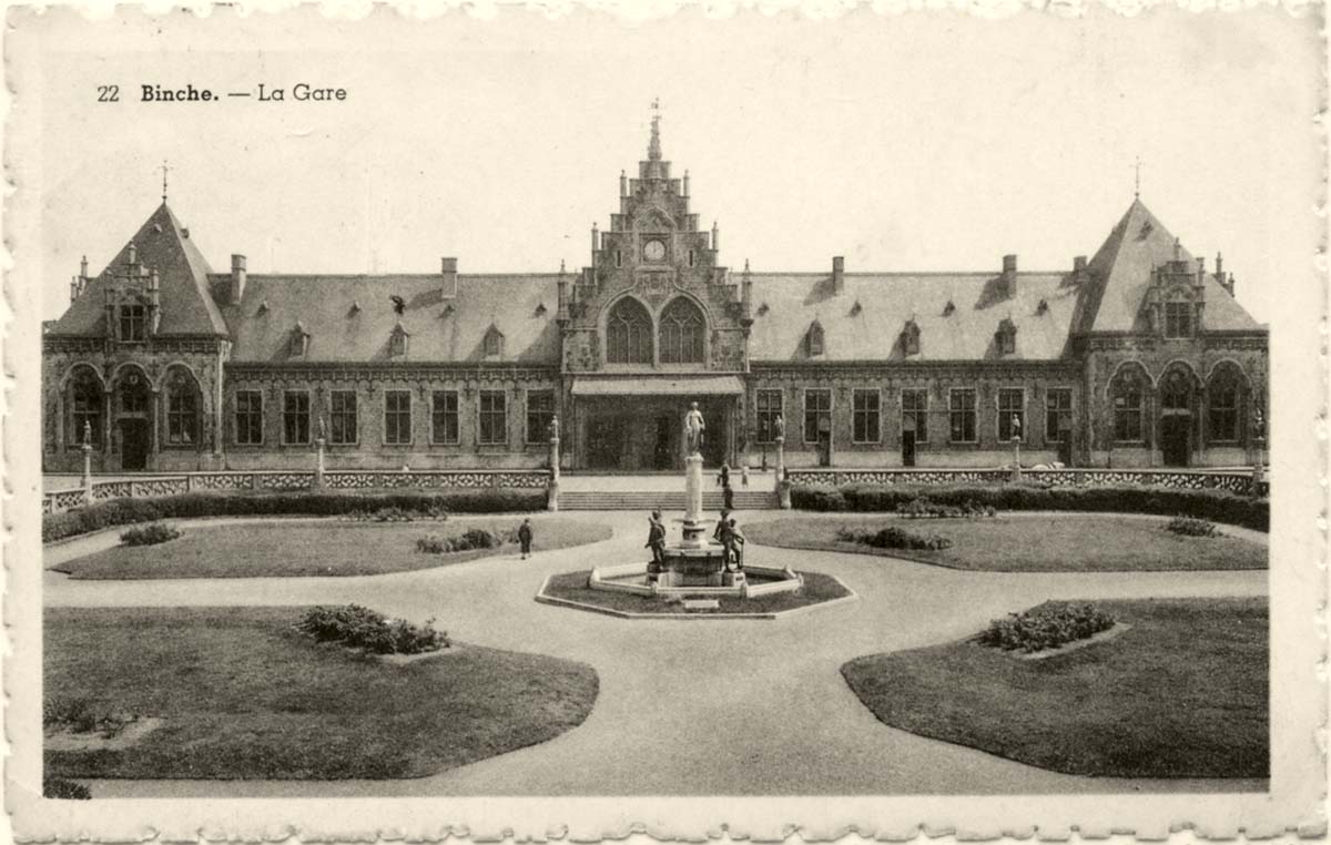 Binche. La Gare et le Monument