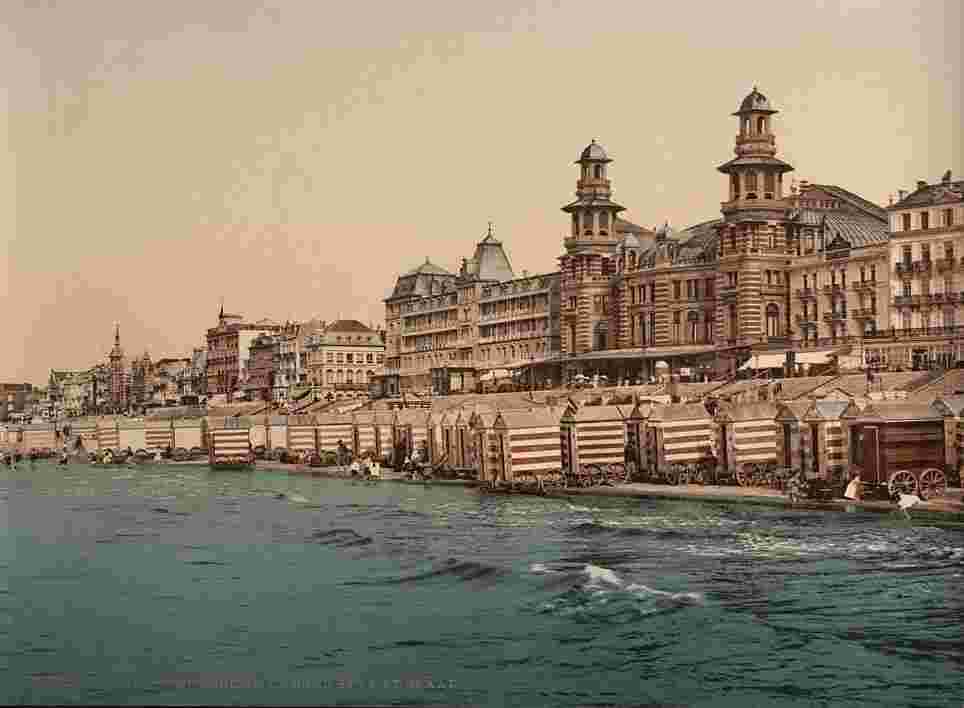 Blankenberge. Le bord de mer et le Kursaal, 1890