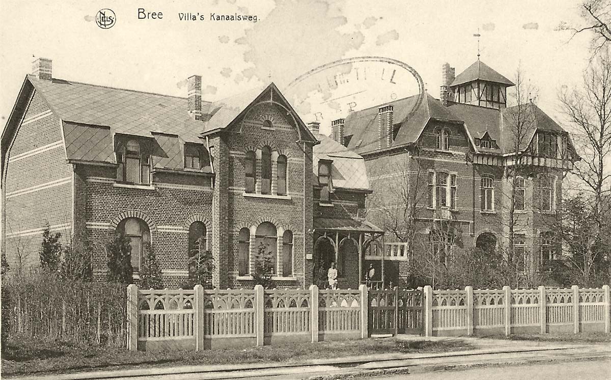 Brée (Bree). Villa's Kanaalsweg