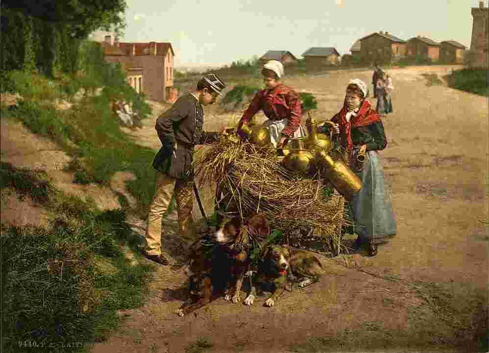 Brussels. Laitières, 1890