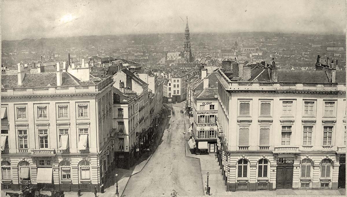 Bruxelles (Brussel). Les rues et les bâtiments de la ville