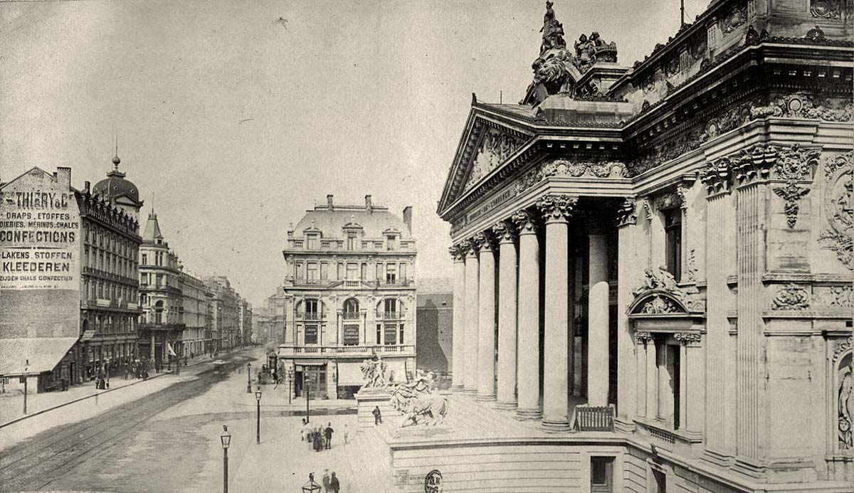Bruxelles (Brussel). Les rues et les bâtiments de la ville