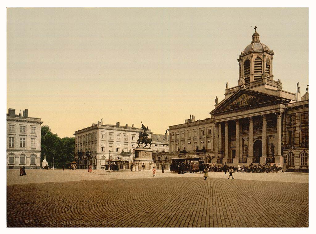 Bruxelles (Brussel). Place Royale, before 1900