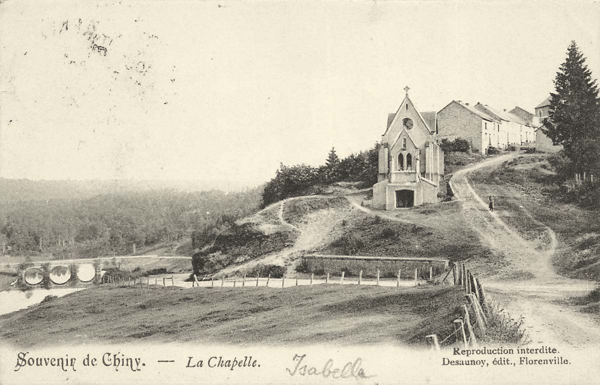 Chiny. Le Pont St-Nicolas et la Chapelle Notre-Dame