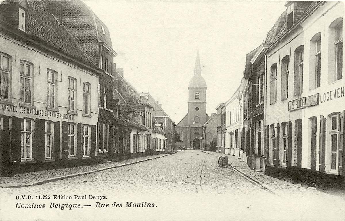 Comines-Warneton (Komen-Waasten). Rue des Moulins