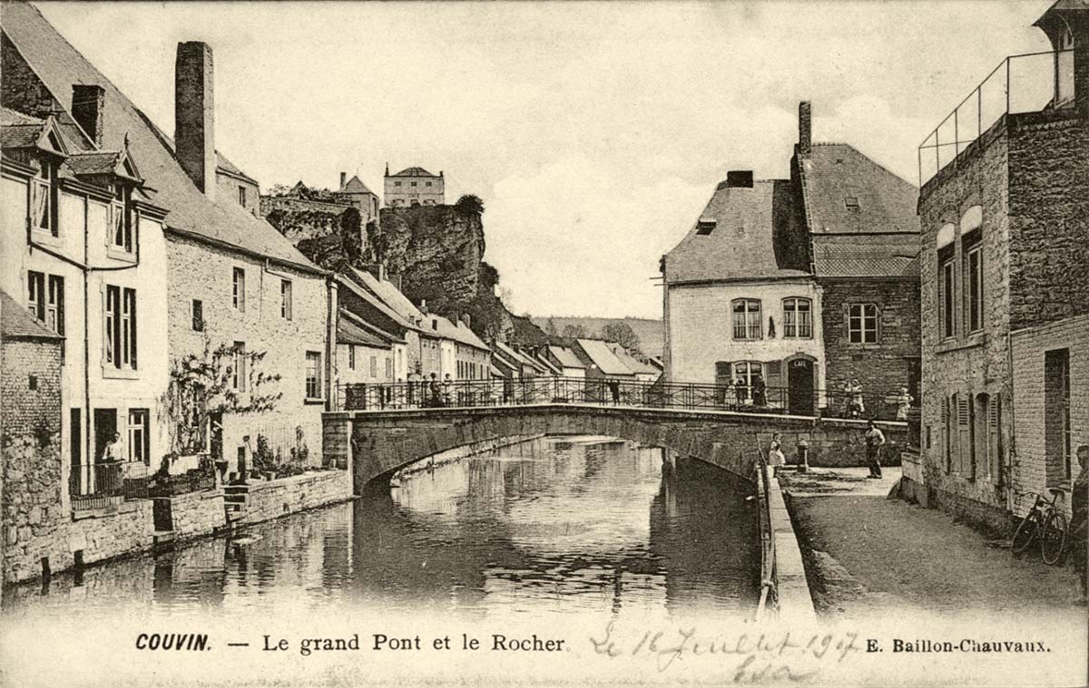 Couvin. Le grand Pont et le Rocher, 1907