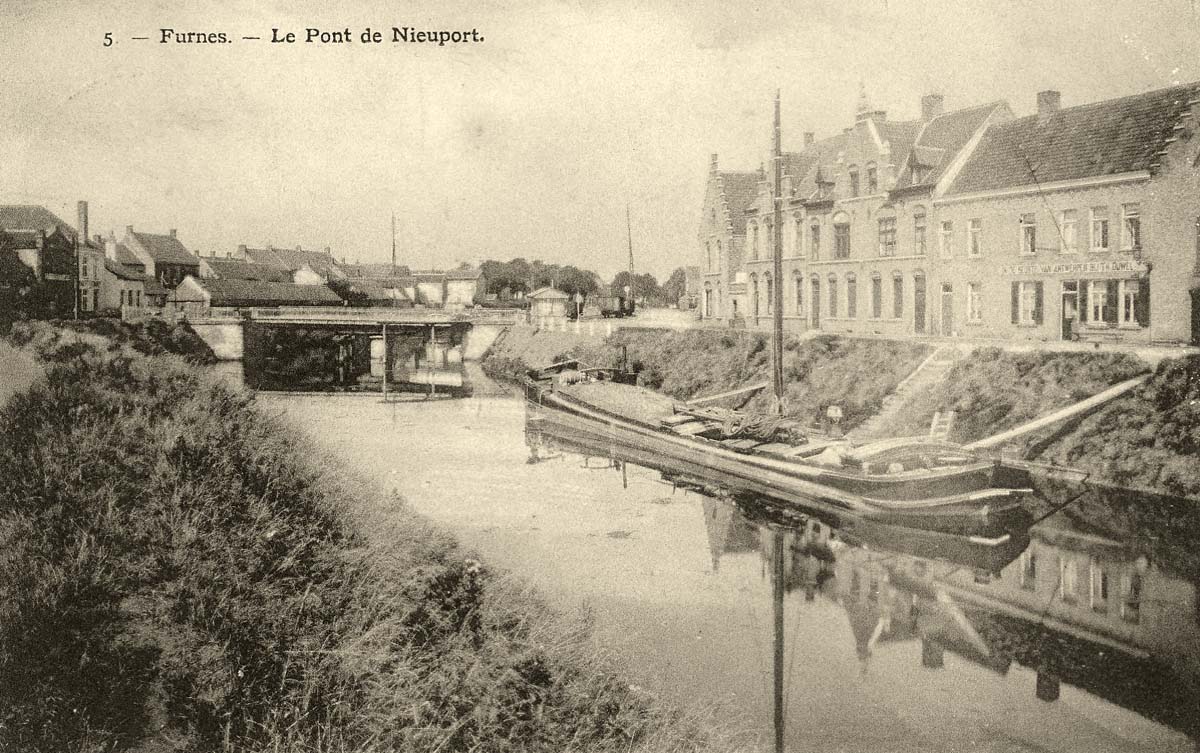 Veurne (Furnes). Le Pont de Nieuport, 1913