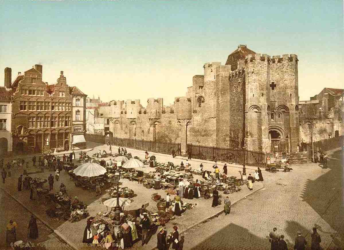 Gand. Château des Comtes, 1890
