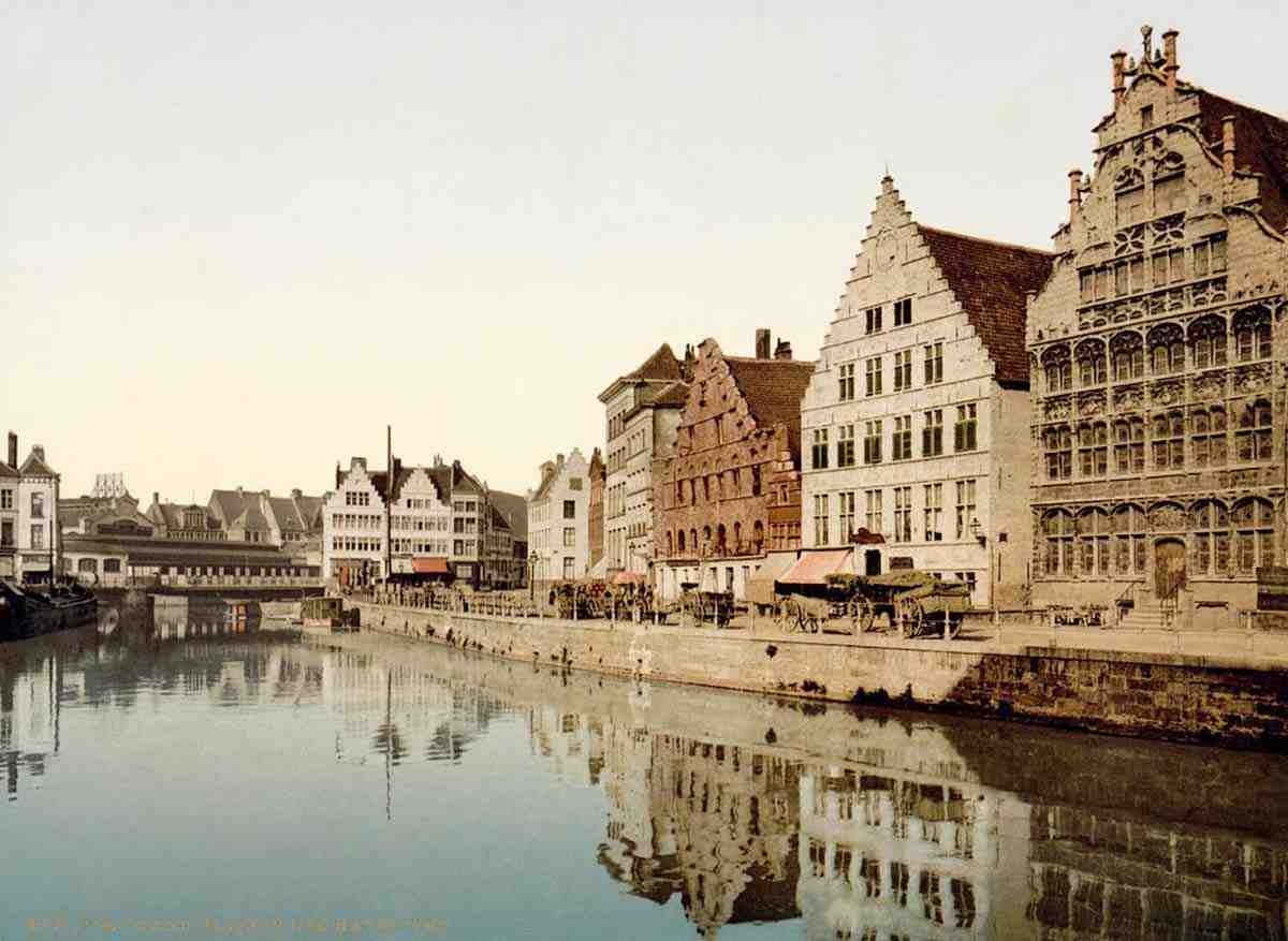 Gand. Maison des Bateliers, 1890