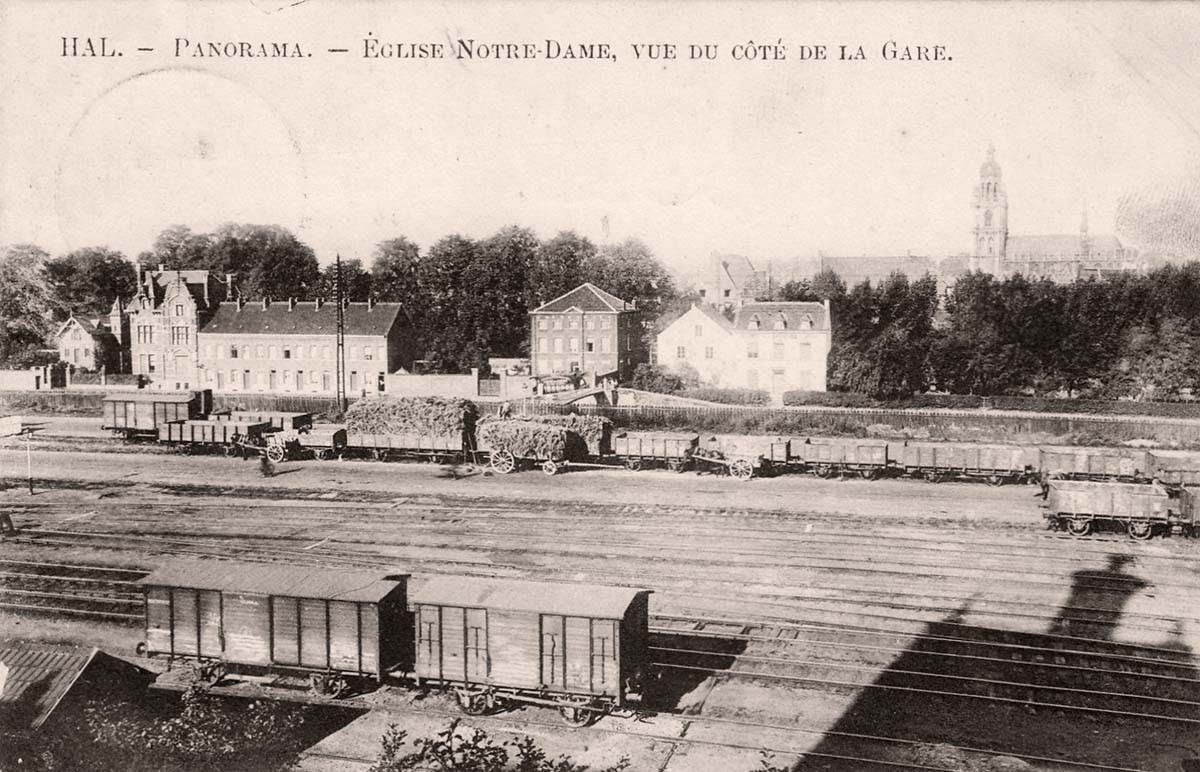 Halle (Hal). Railway Station, 1913