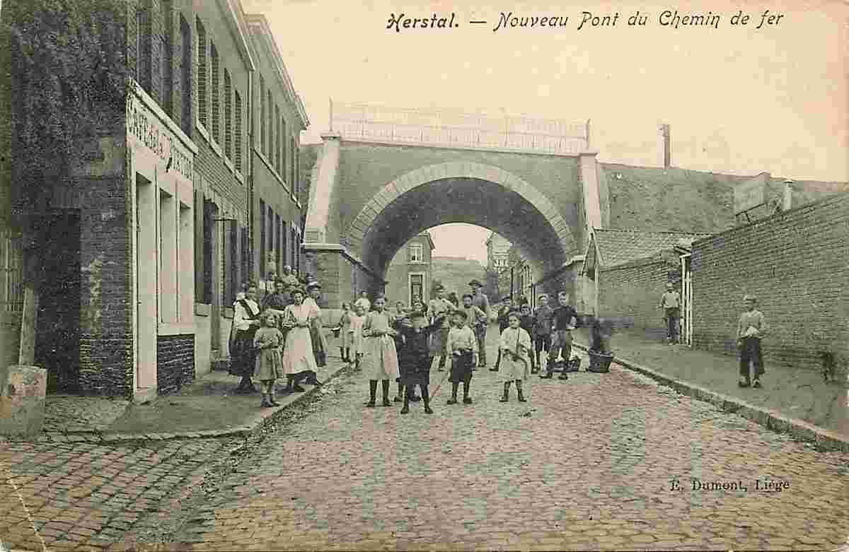 Herstal. New Railway Bridge