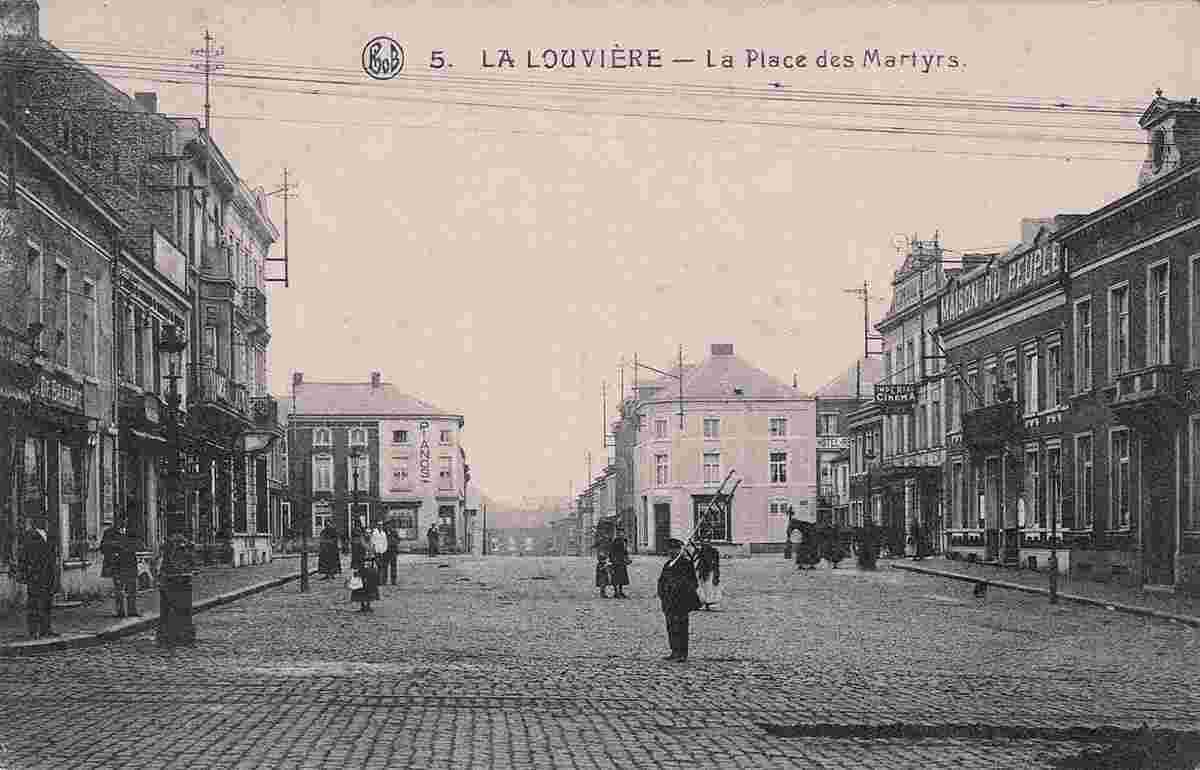 La Louvière. Place des Martyrs, 1925