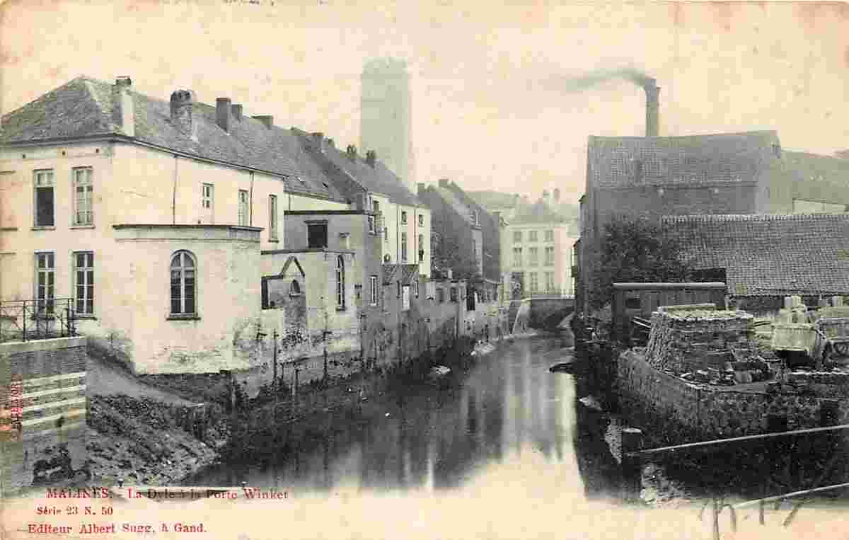 Malines. La Dyle à la Porte Winket