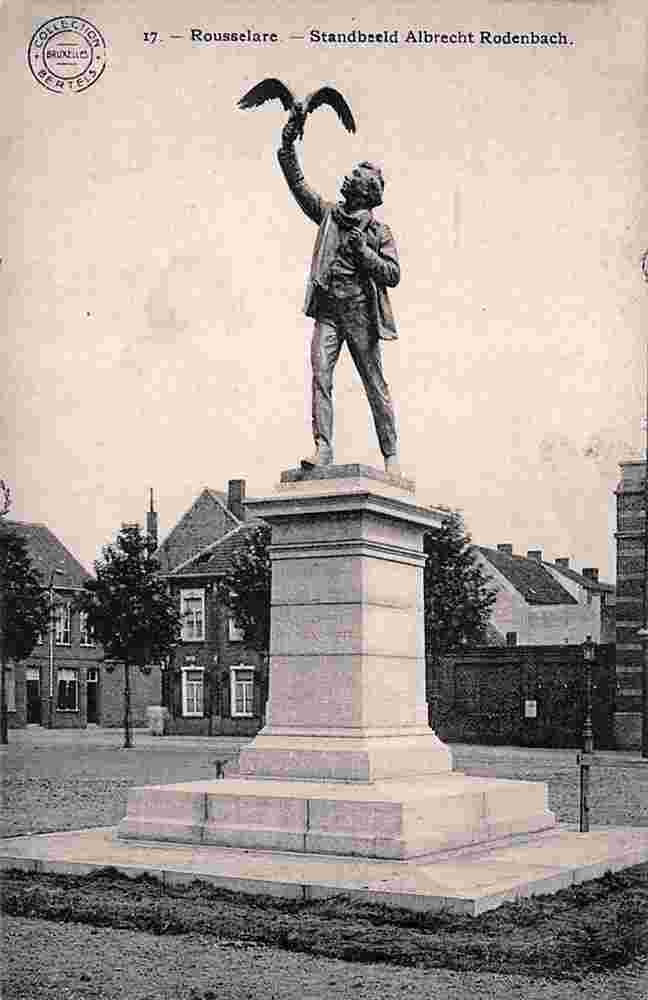Roulers. Statue to Albertus 'Albrecht' Rodenbach, Flemish poet