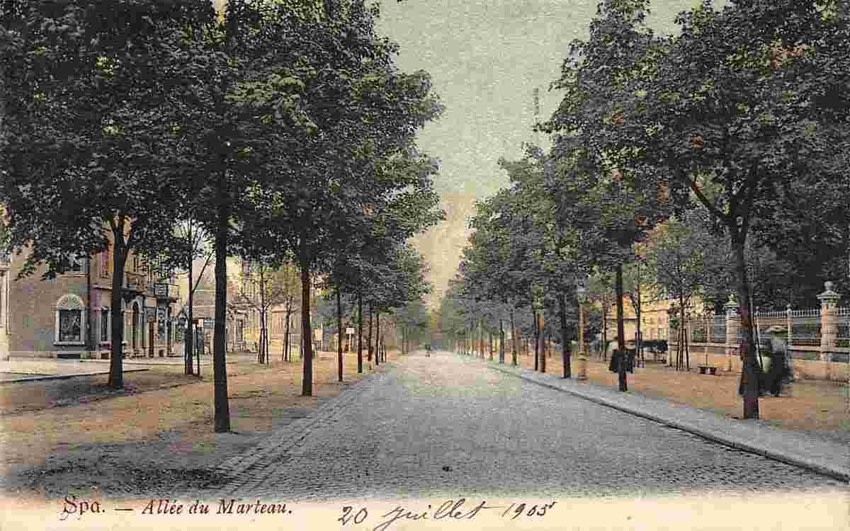 Spa. Allée du Marteau, 1905