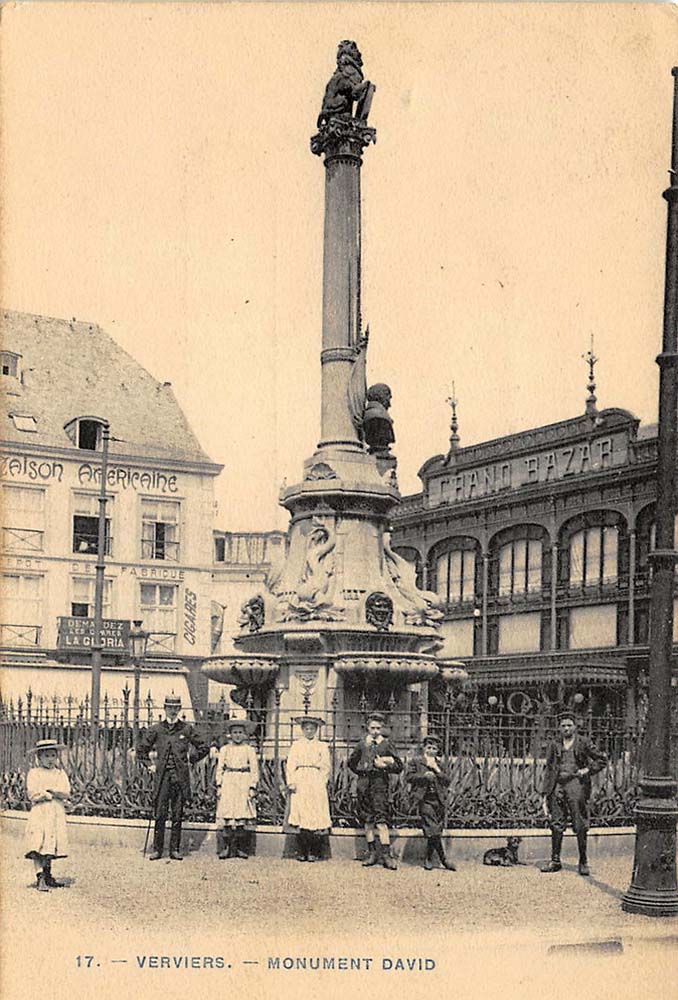 Verviers. David Monument, Grand Bazar