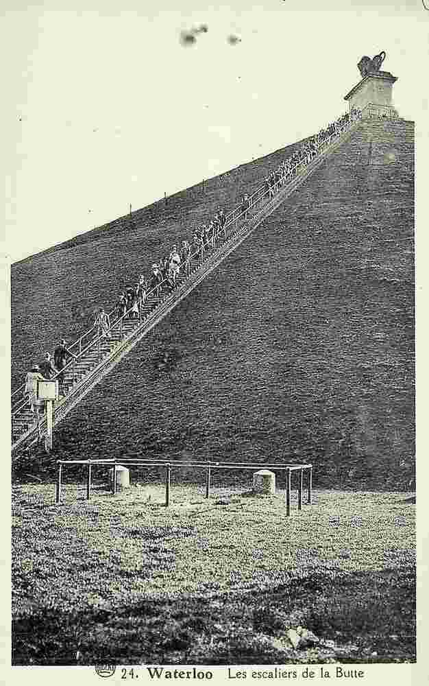 Waterloo. Les Escaliers de la Butte