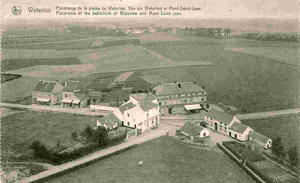 Waterloo. Panorama de la plaine de Waterloo