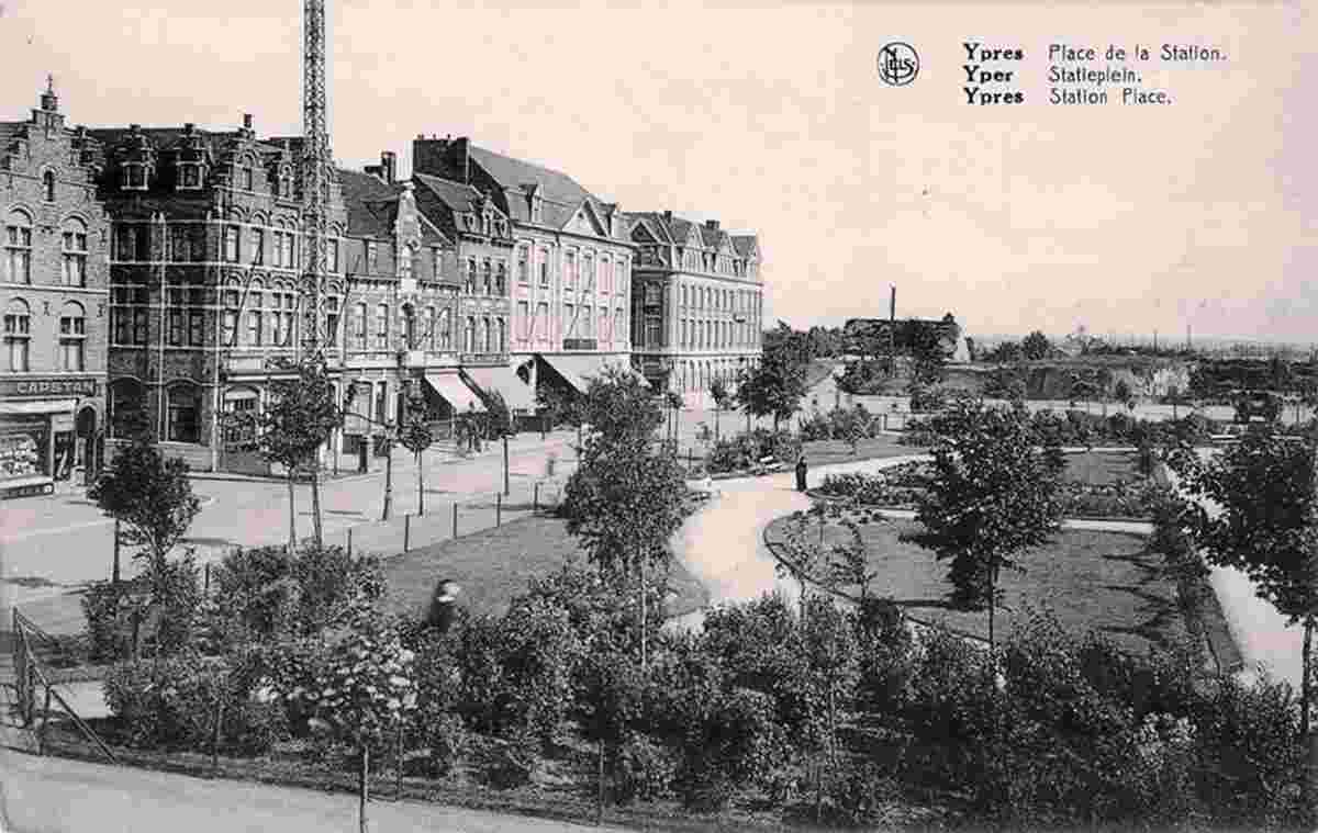 Ypres. Railway Station Square