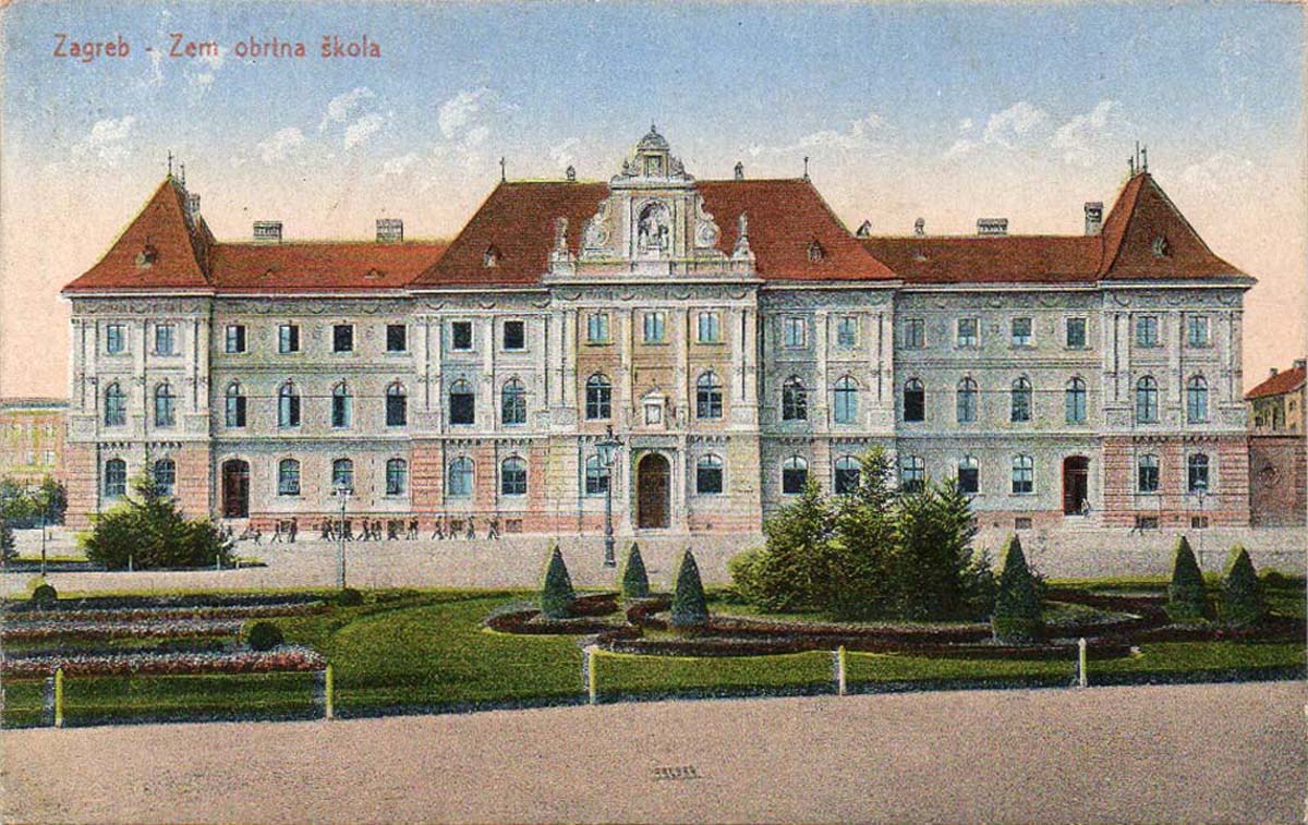 Zagreb. Vilsonov Square with the University, 1926