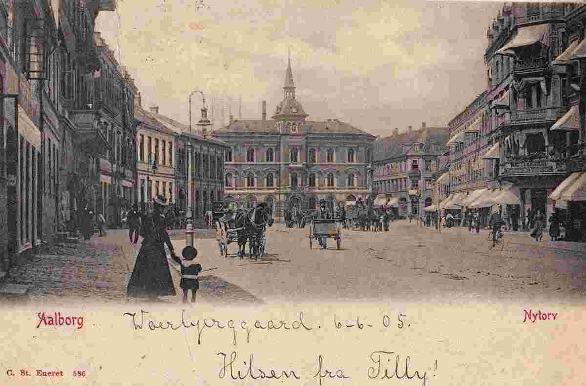 Aalborg. Nytorv - New square, 1905