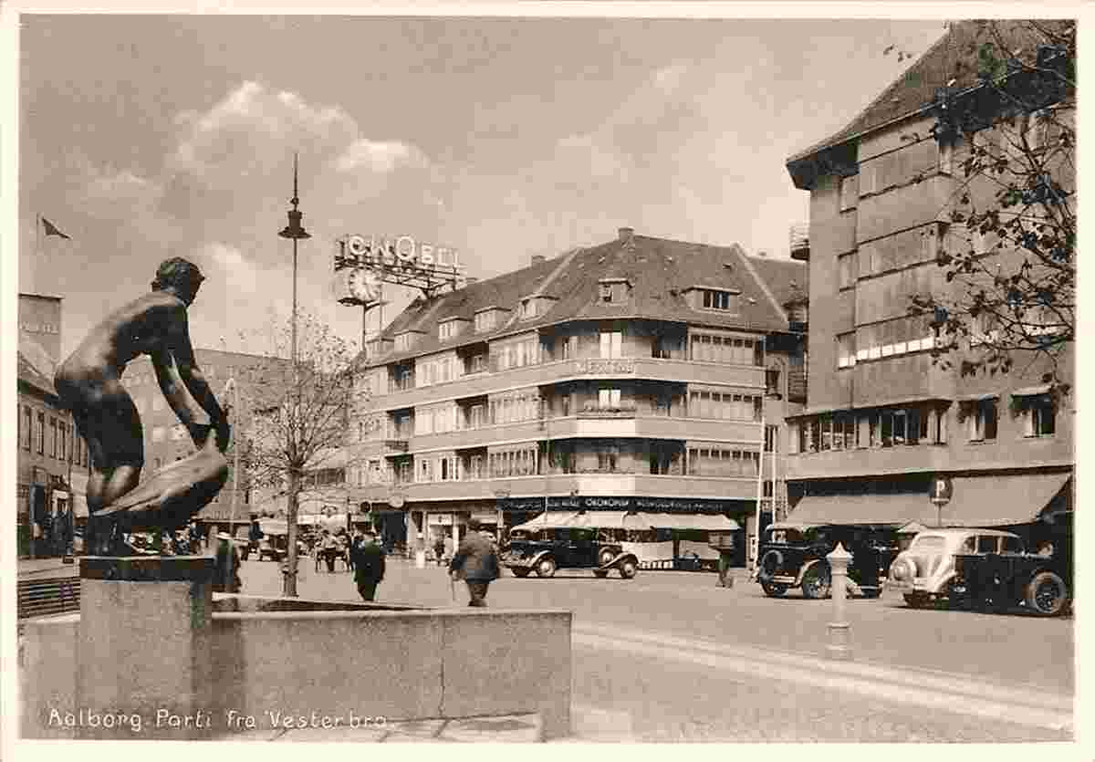 Aalborg. Vesterbro, fountain