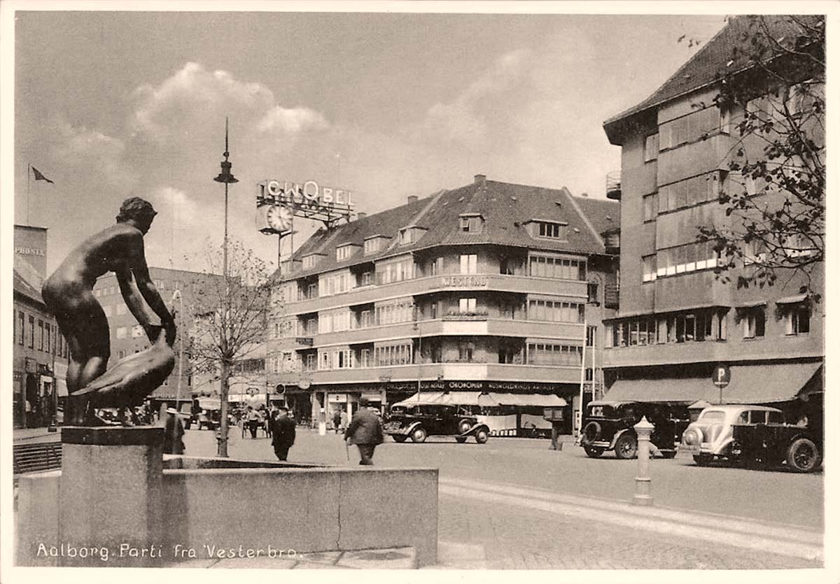 Aalborg. Vesterbro, fountain