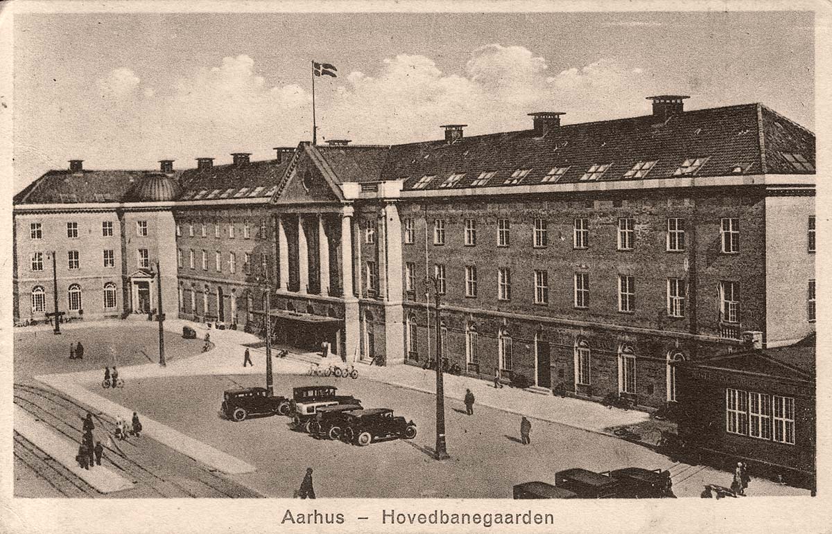 Aarhus. Central Railway station, 1932