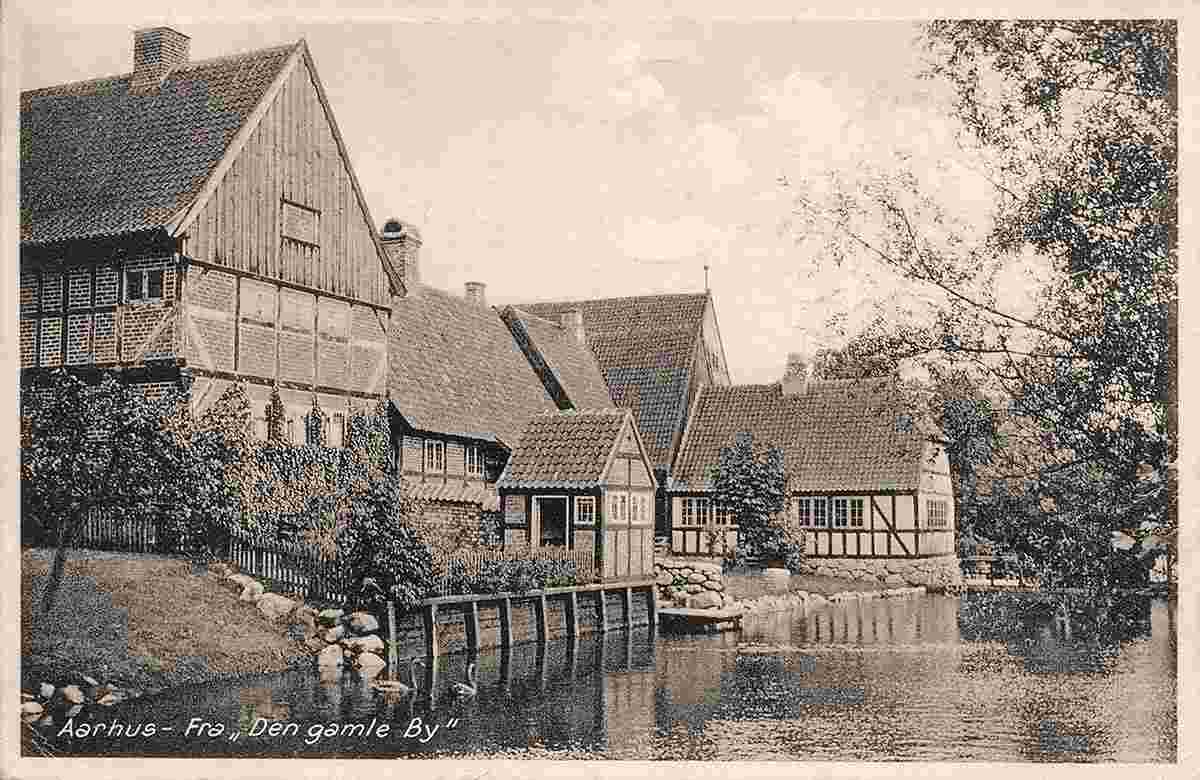 Aarhus. 'Den gamle By' - 'Old Town', museum open-air, 1931