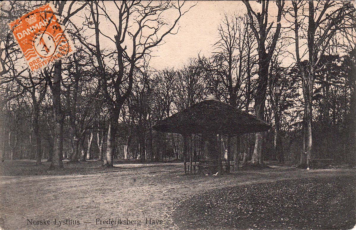 Frederiksberg. Norske lysthus i have