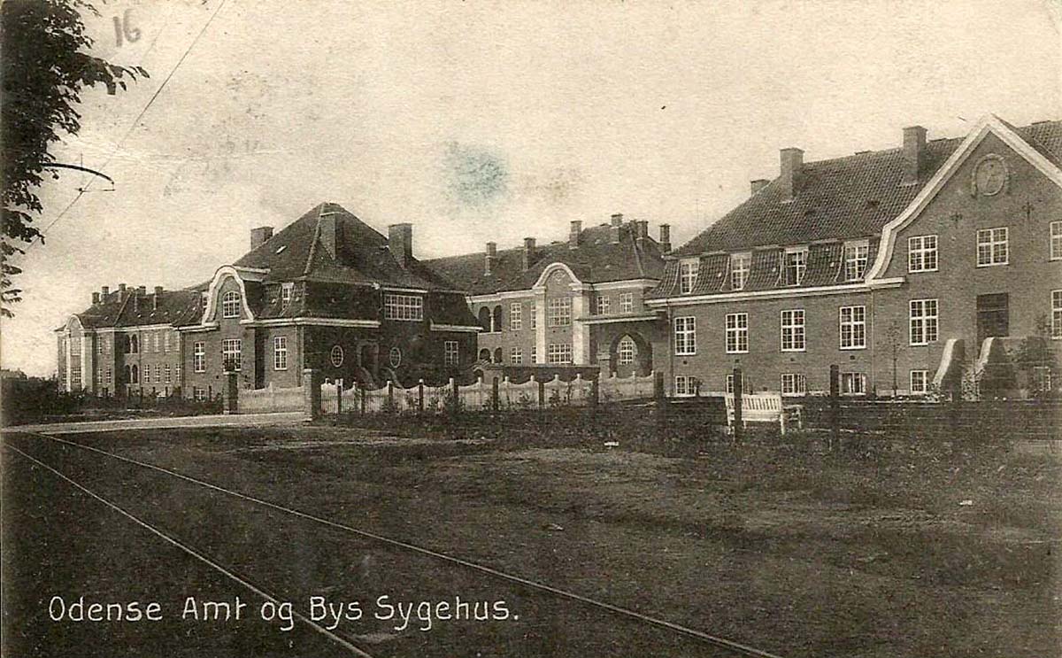 Odense. County and city hospital